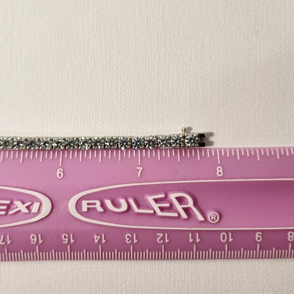 Retro Classic "Rainbow" Diamond Tennis Bracelet 925 STS 7.5" - Picture 11 of 13